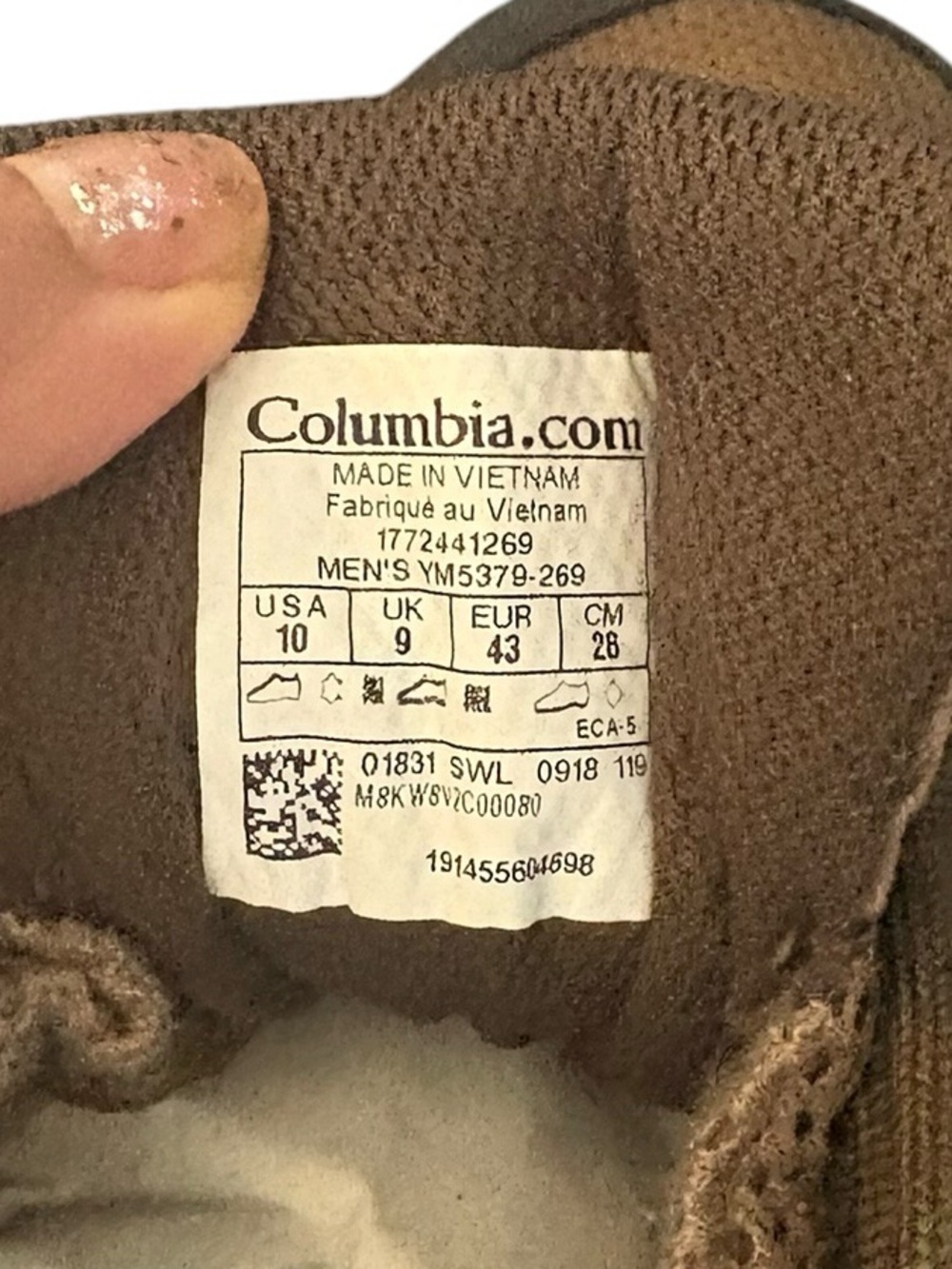 NWB Columbia Men’s Access point waterproof brown shoes size 10. - Picture 6 of 7